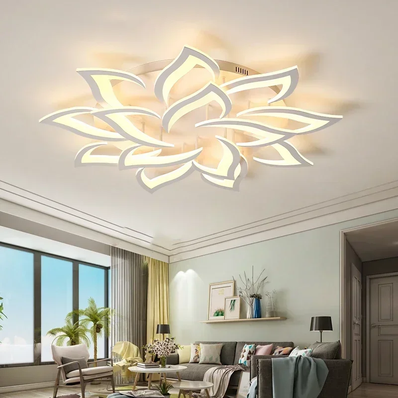 Interior Design Elements - Tasarımcı LED Petal avize oturma odası