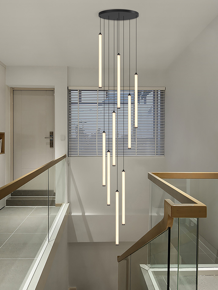 Interior Design Elements - İskandinav şerit avize LED dairesel tüp