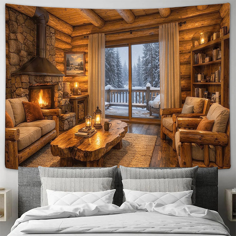 Rahat Ahşap Kulübe Şöminesi İç - Interior Design Home Decor incelemesi ve fiyatı