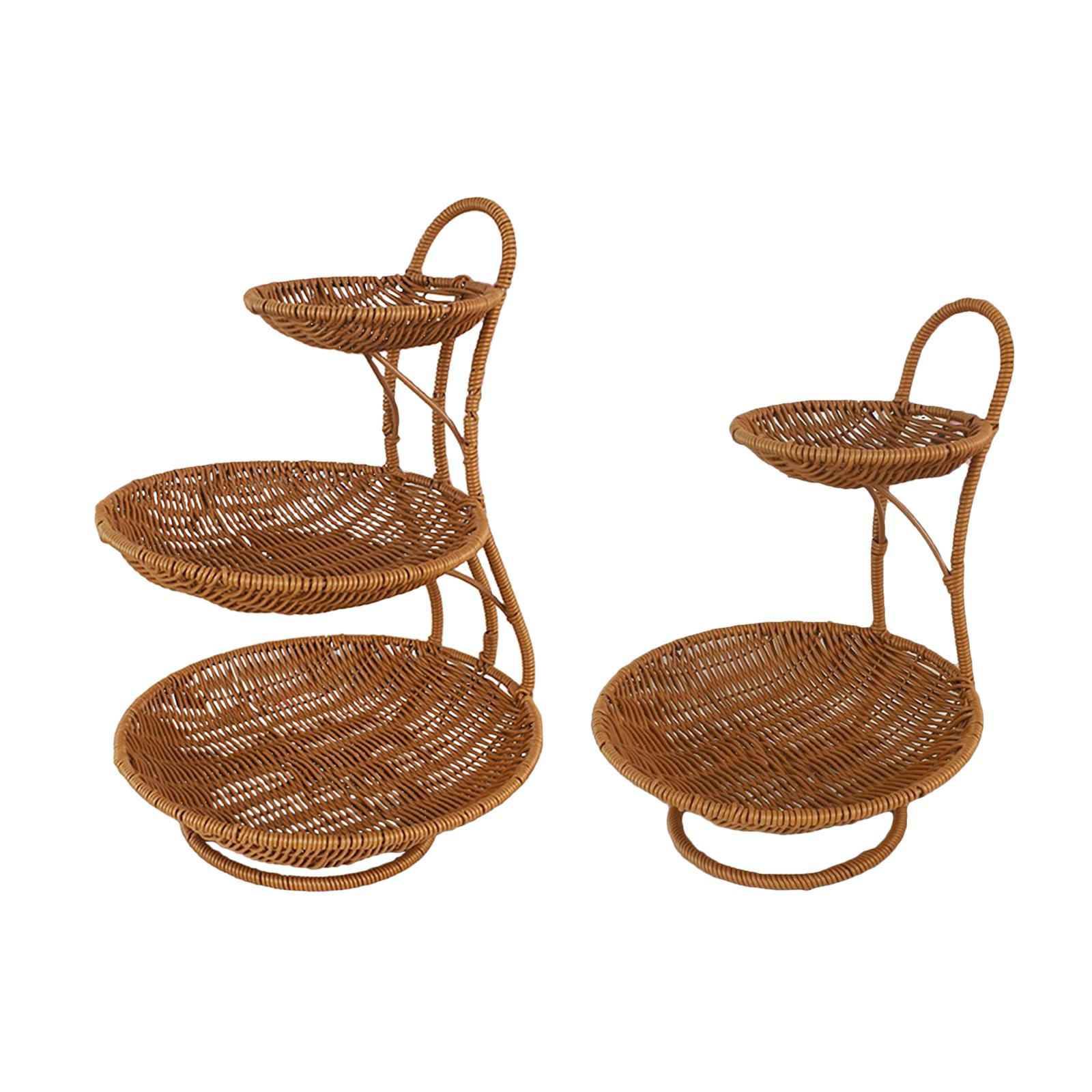 Yuvarlak Yiyecek Servis Sepeti - Rattan Tray Handle incelemesi ve fiyatı