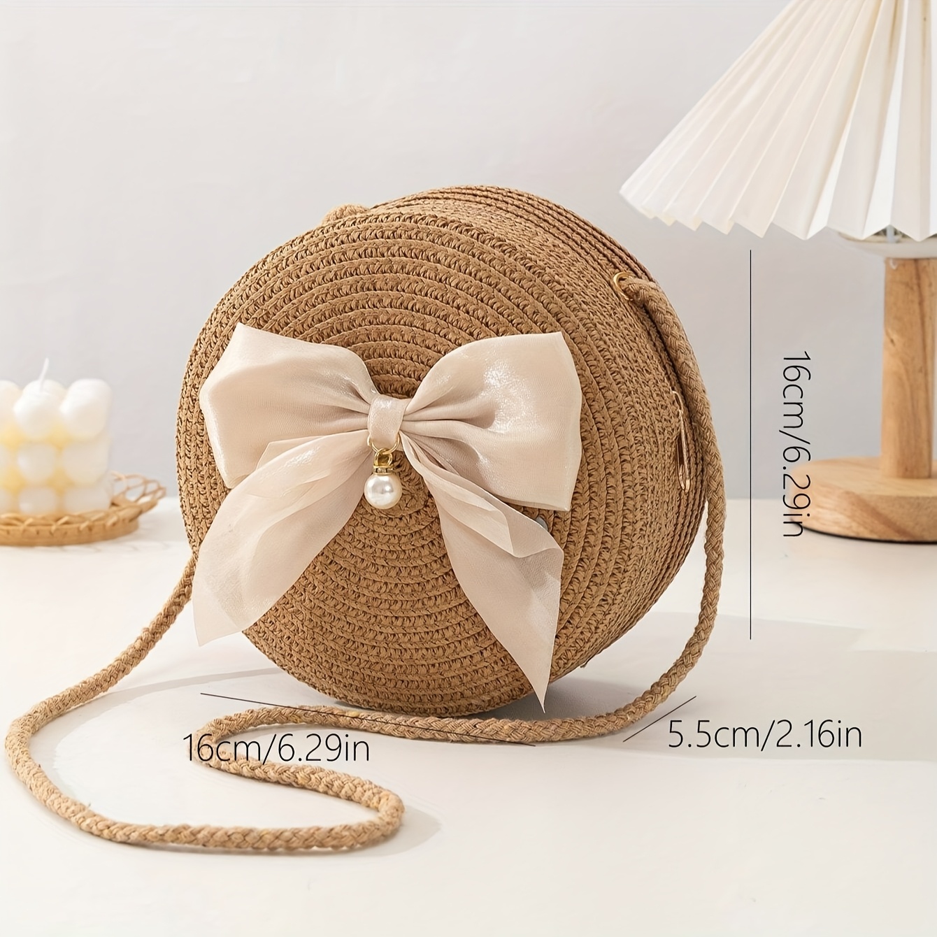 Zarif Yuvarlak Hasır Crossbody - Interior Design Elegant incelemesi ve fiyatı