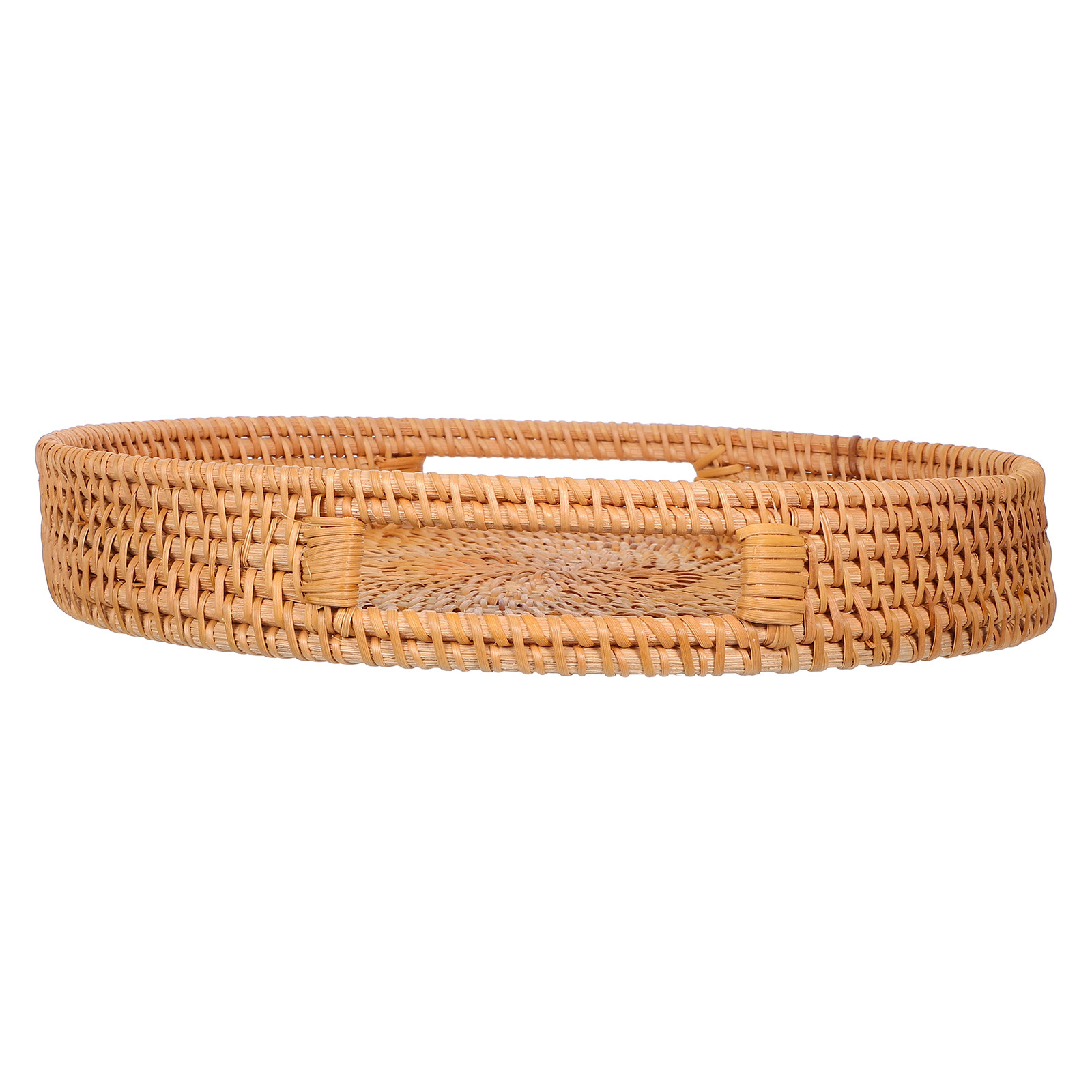 14 inç yuvarlak rattan büyük s - Rattan Tray Handle incelemesi ve fiyatı