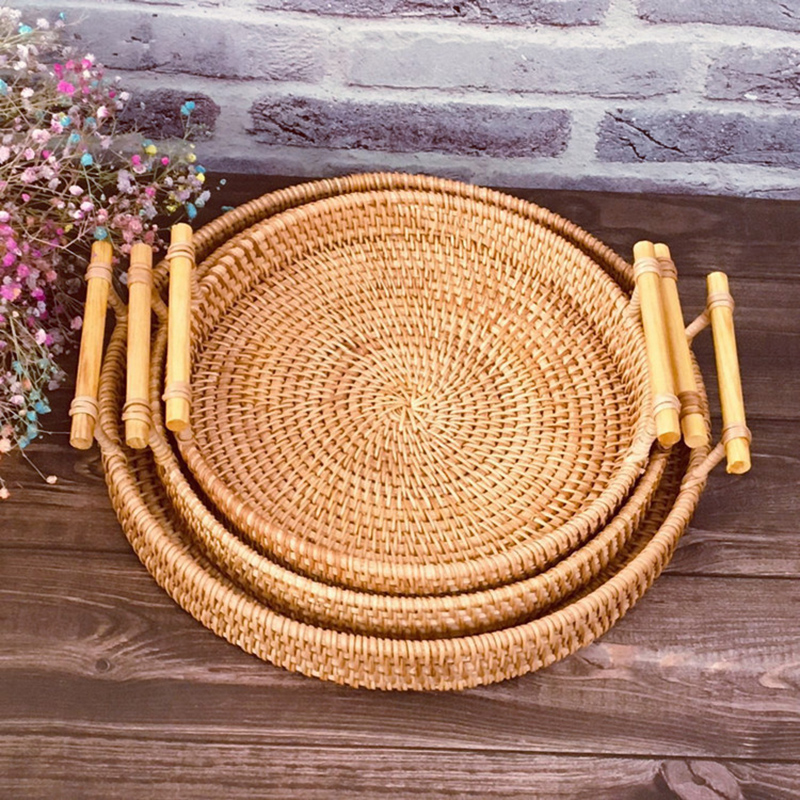 Rattan Kayış Kolu Depolama Sep - Rattan Tray Handle incelemesi ve fiyatı